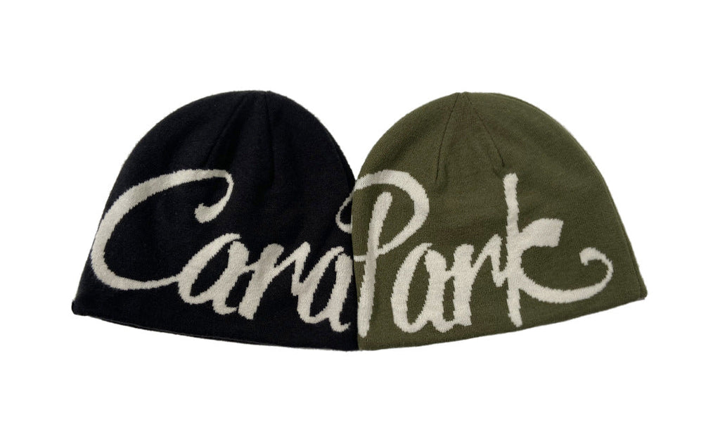 Pandaize Reversible Knit Beanie – Unisex Letter Jacquard Winter Hat, Hip-Hop Skateboard Style, Warm & Soft Cap with Ear Protection
