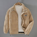 Warm Quilted Puffer Coat with Side Pockets