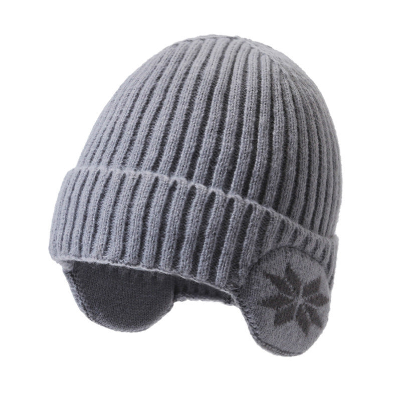 Winter Warmth Knit Hat with Ear Protection and Fleece Lining