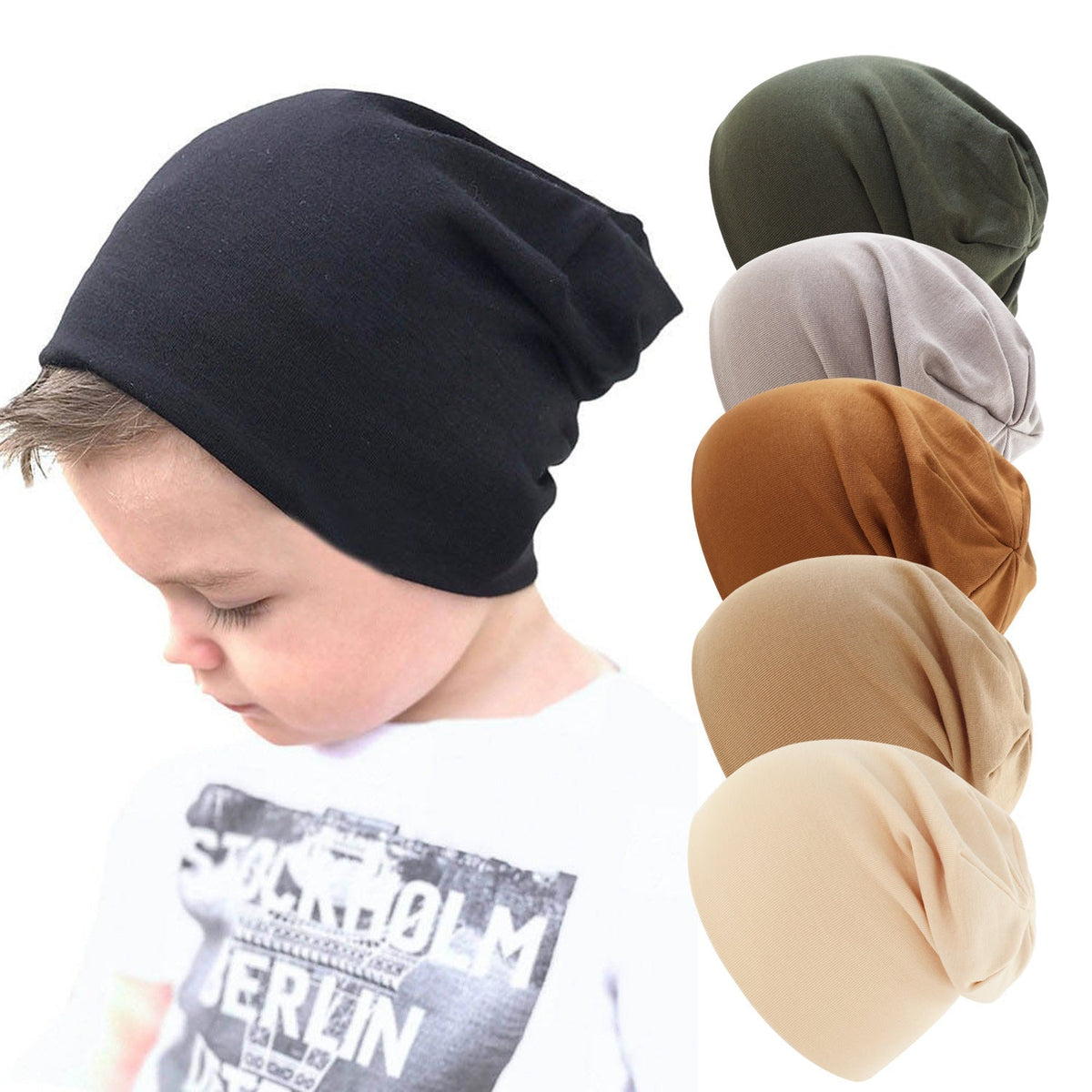 Pandaize Baby Pullover Hat for Kids, Toddler Winter Beanie, Warm and Soft Knit Hat for Boys and Girls