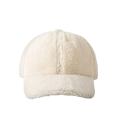 Lambswool Hat: Fashionable All-Match Plush Duckbill Cap for Autumn/Winter - Thickened for Warmth, Baseball Style