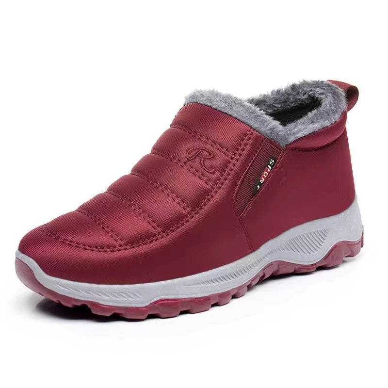 Warm Insulated Snow Boots for Women - Comfortable Slip On Style