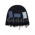 Ripped Wool Knit Beanie - Trendy Winter Hat for Men & Women