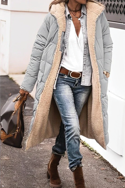 Warm Reversible Padded Winter Coat