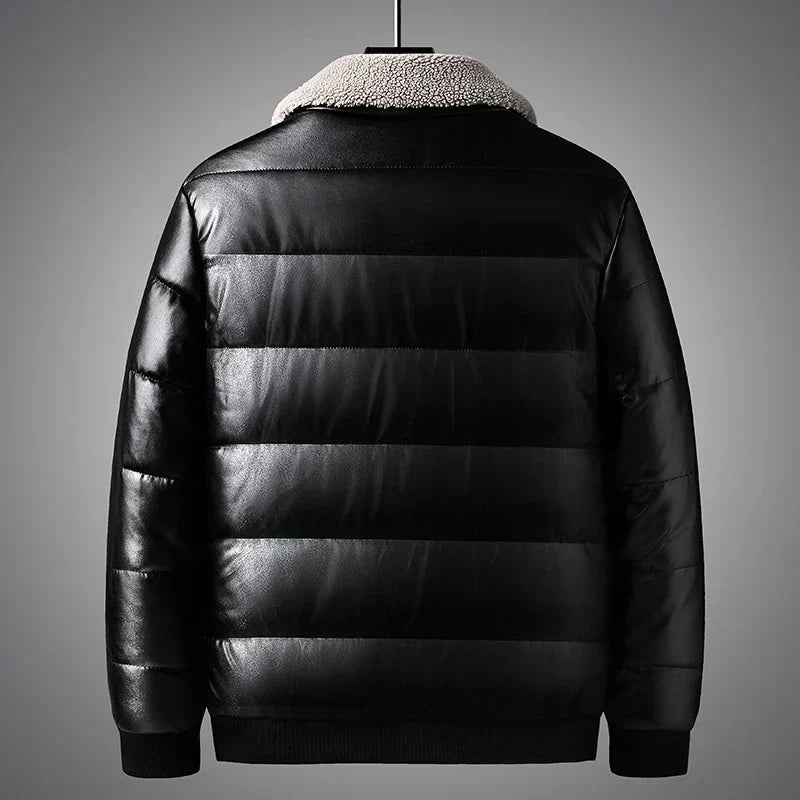Warm Quilted Down Puffer Coat