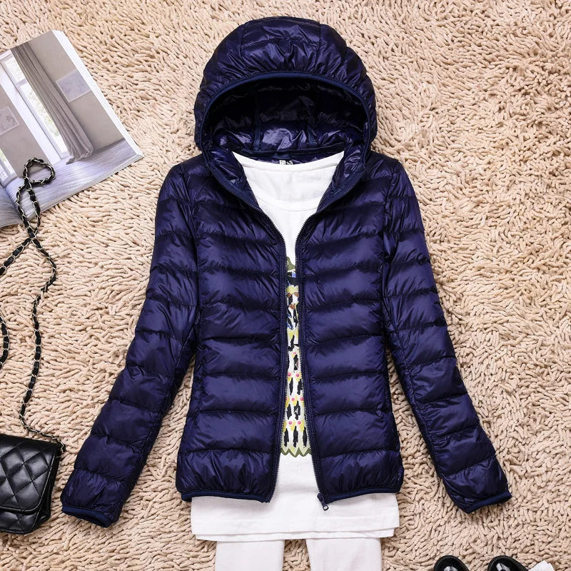 Warm Quilted Hooded Winter Jacket