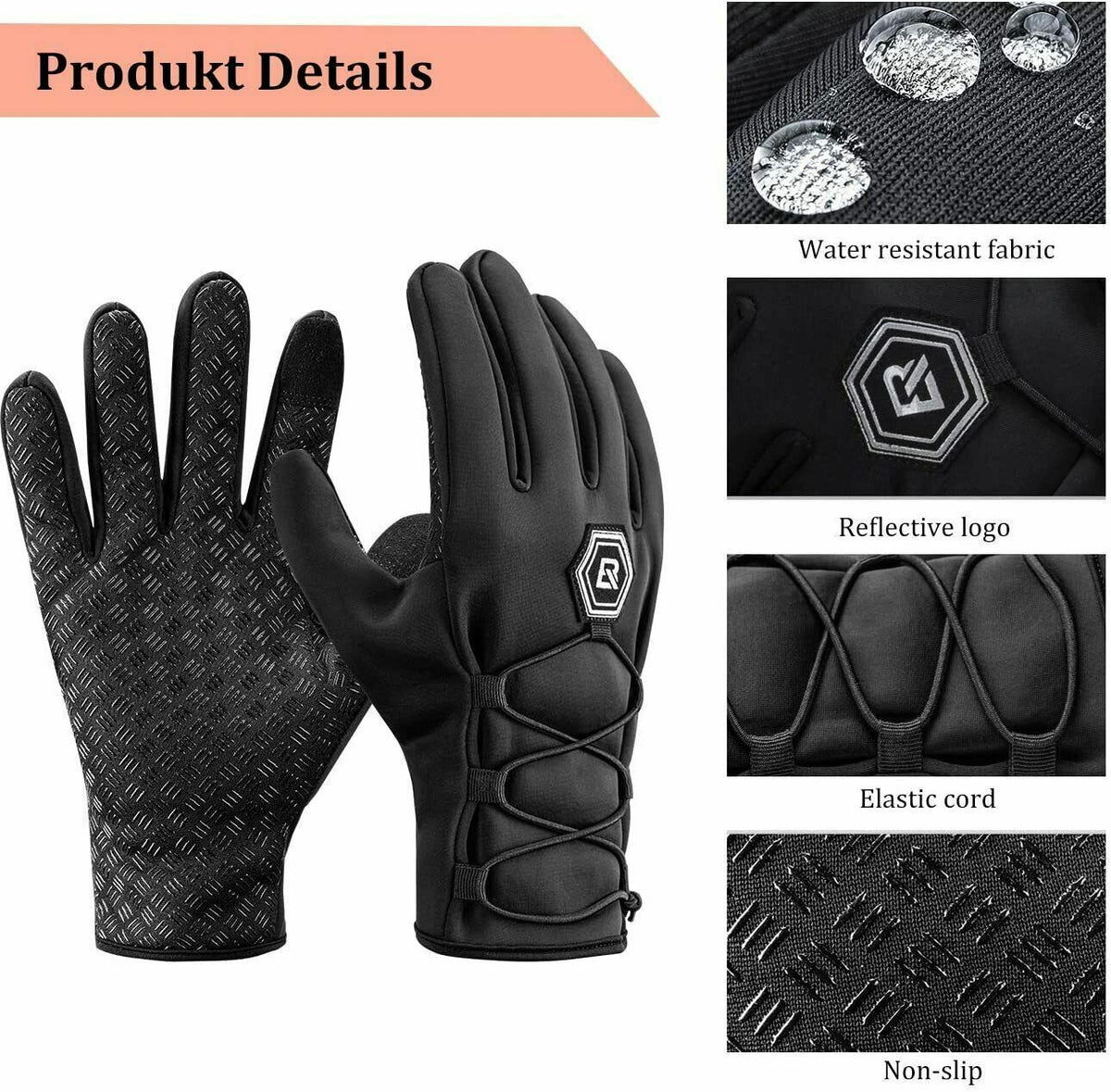 Winter Cycling Bike Gloves Windproof Waterproof