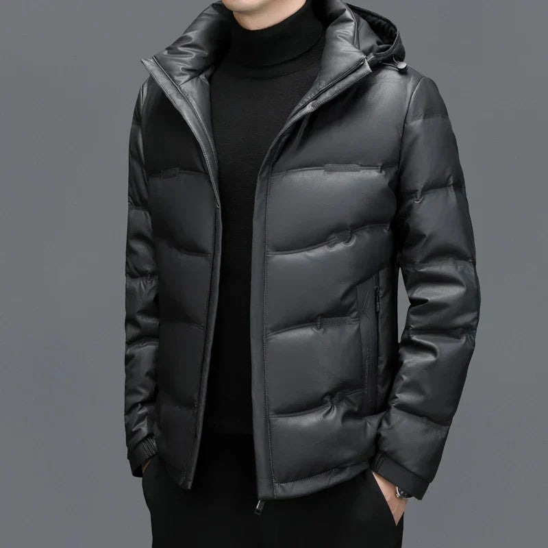 Warm Quilted Hooded Puffer Coat