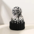 Warm Winter Snowflake Pom Hat