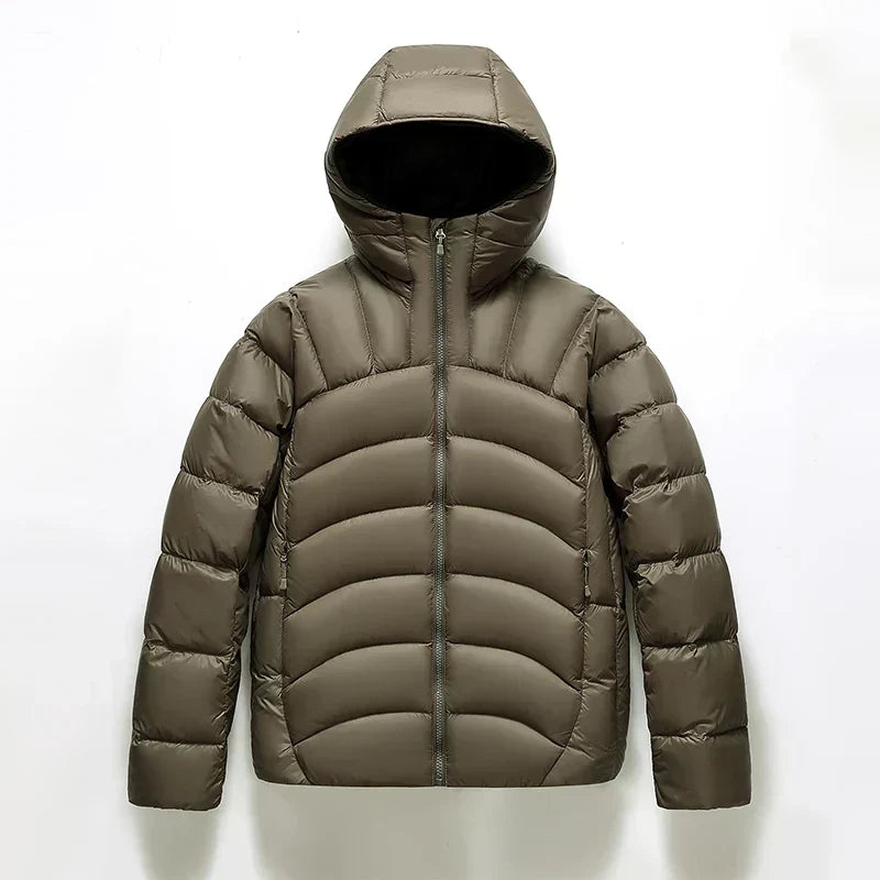 Warm Quilted Puffer Coat | Casual Fit High Neck Jacket