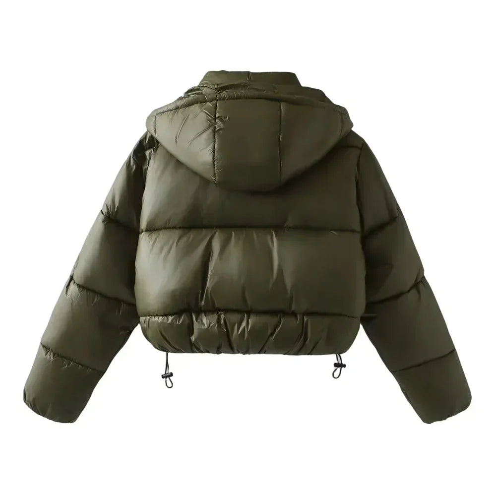 Warm Winter Puffer Coat with Hood