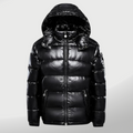 Warm Quilted Puffer Coat with Zip Pockets