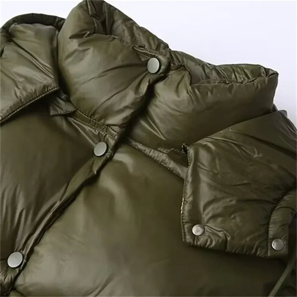 Warm Winter Puffer Coat with Hood