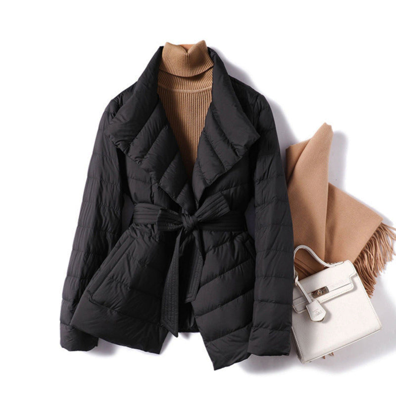 Warm Padded Parka Jacket with Faux Fur Collar