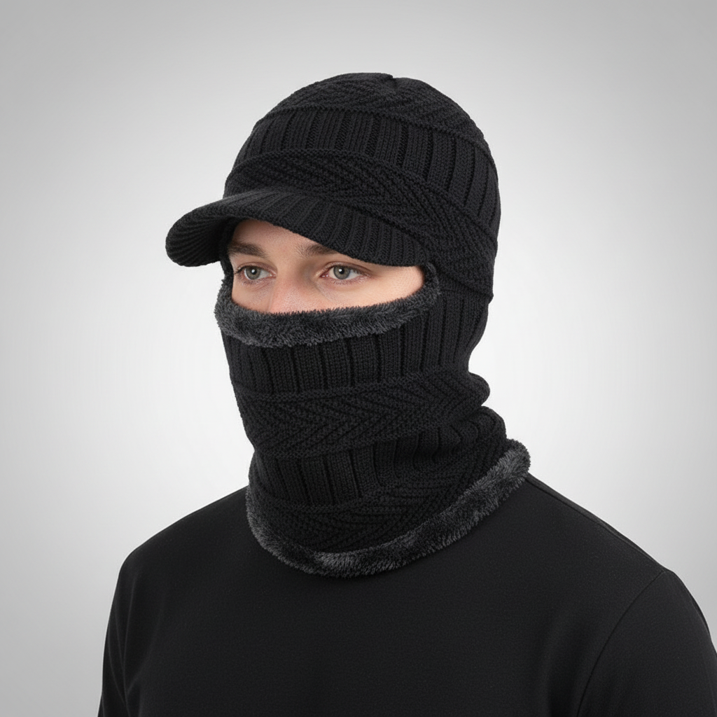 Thermal Face Mask with Built-in Visor