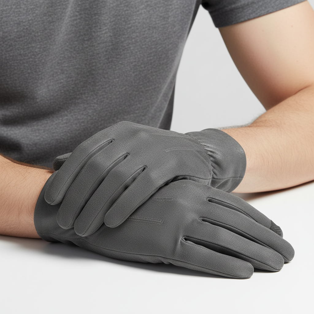 Soft Suede Leather Wool Lined Gloves