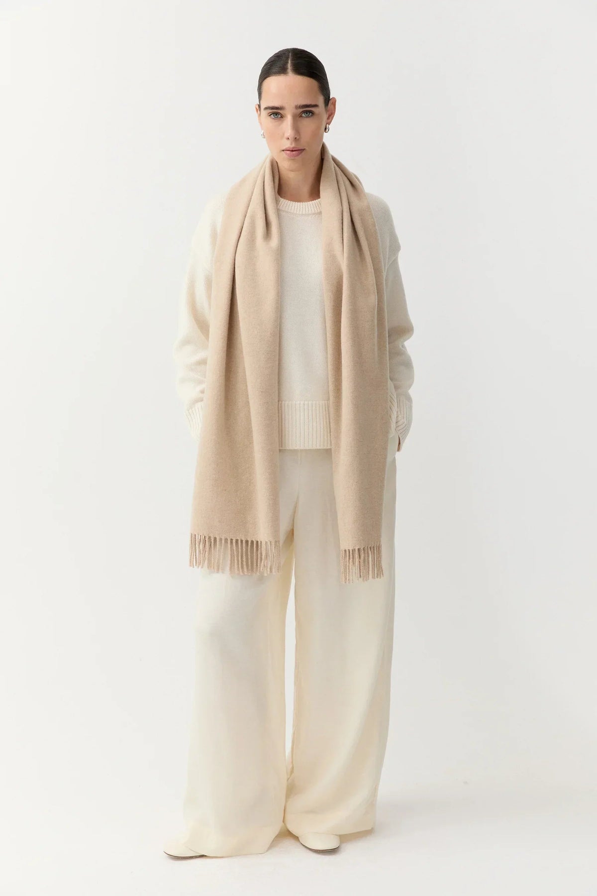 Woven Scarf Beige