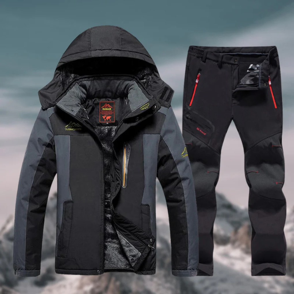 Waterproof Men's Snow Ski Jacket Set