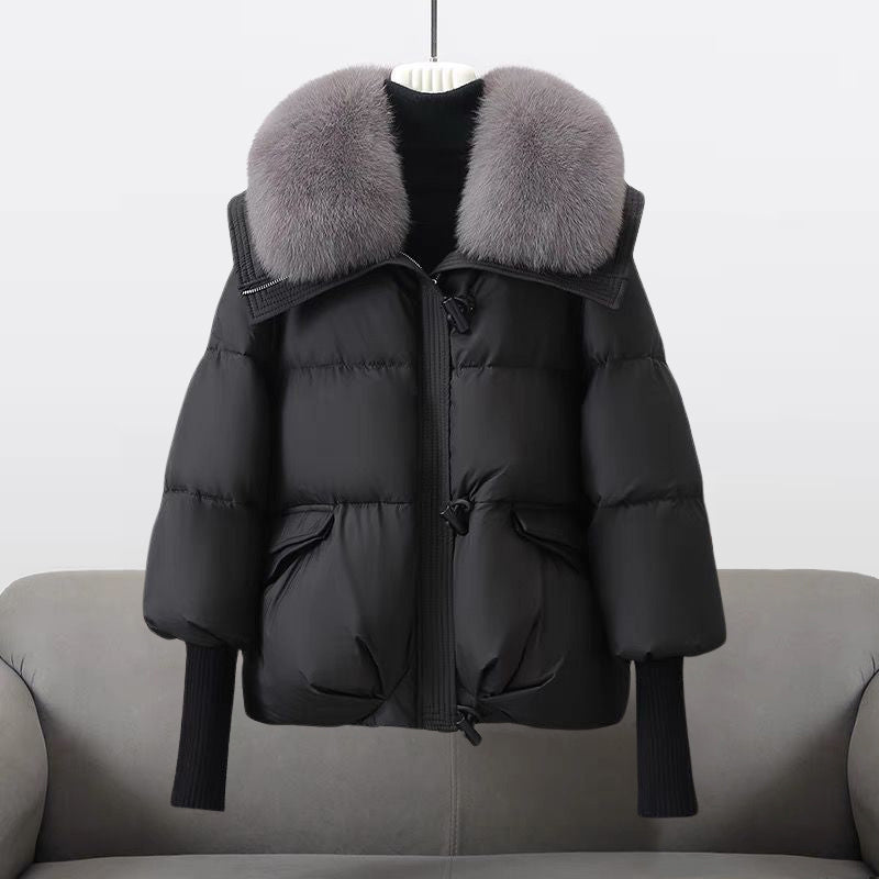 Insulated Down Parka Coat for Women - Soft Warm Jacket
