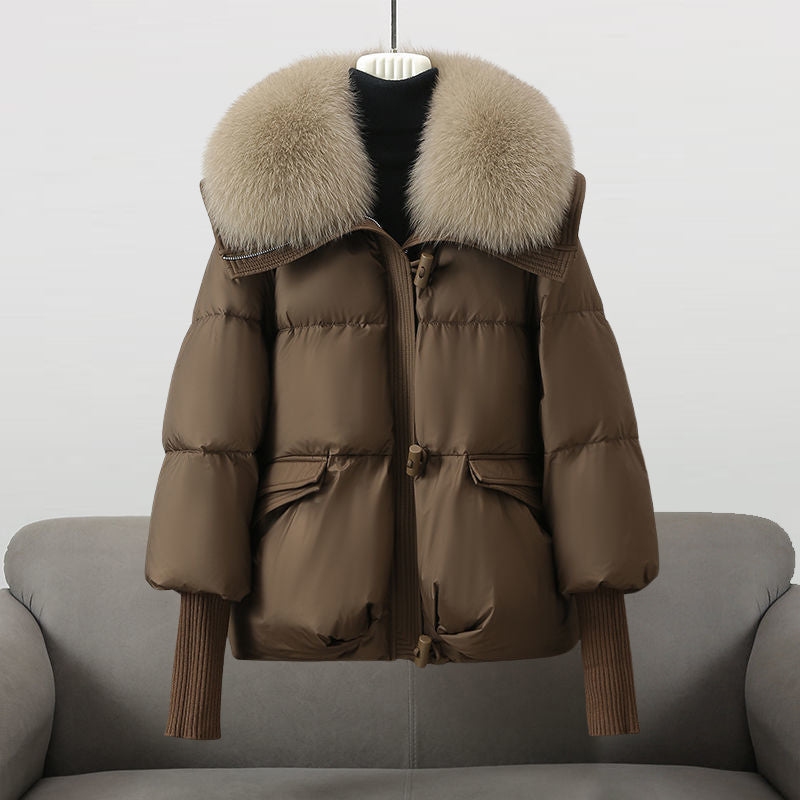 Cozy Faux Fur Hooded Winter Jacket for Women