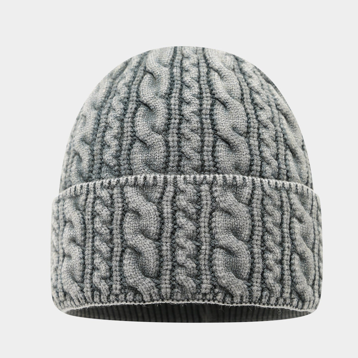 Warm Twist Knit Beanie - Cozy Unisex Winter Hat