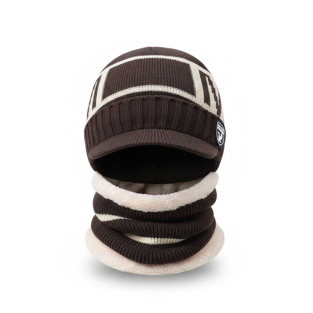 Cold Weather Beanie with Face Mask