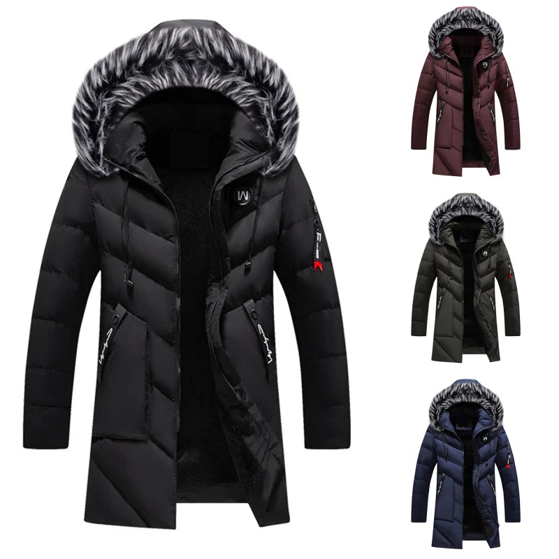 Men's Waterproof Insulated Hooded Winter Parka Coat
