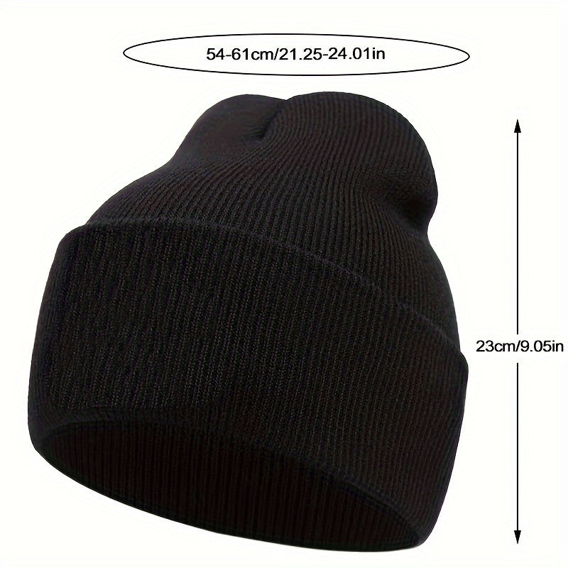 Winter Coldproof Ear Protection Warm Hat Embroidered Bull Knit Hat For Outdoor Cycling Skiing