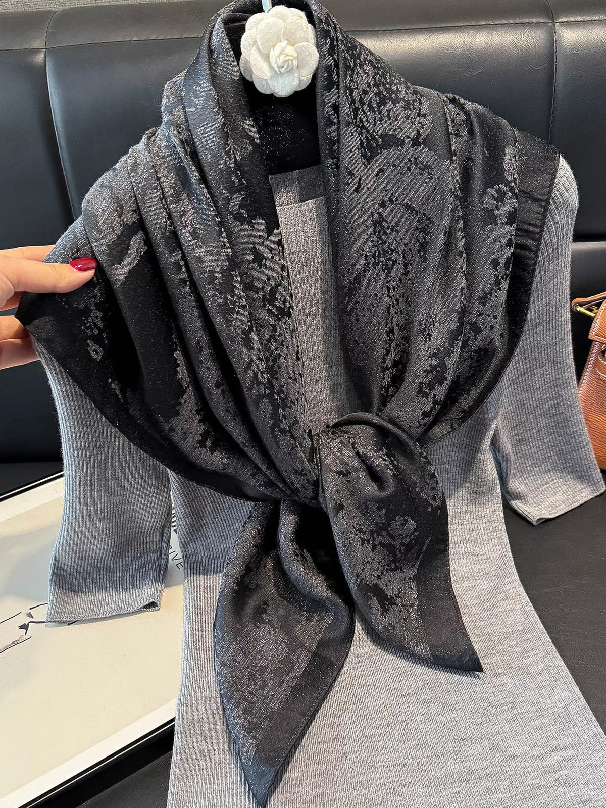 Lightweight Silky Square Scarf