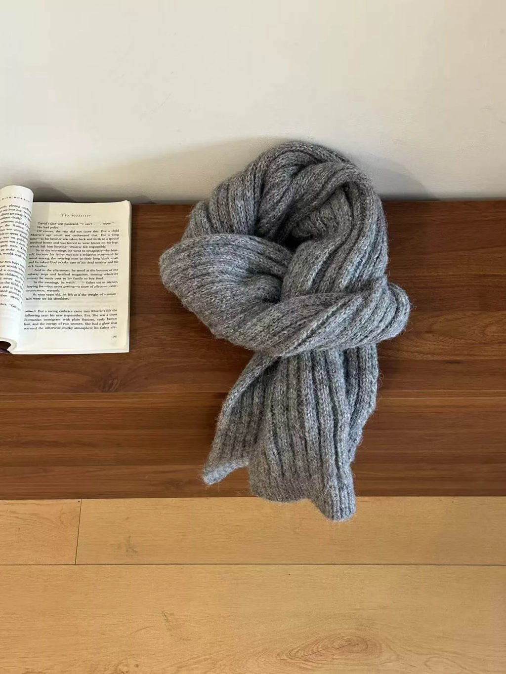 Cozy Knitted Wool Winter Scarf
