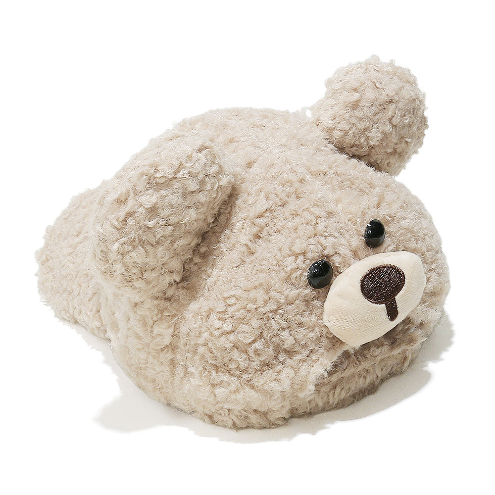 Cute Bear Ear Fleece Baseball Cap - Winter Warmth