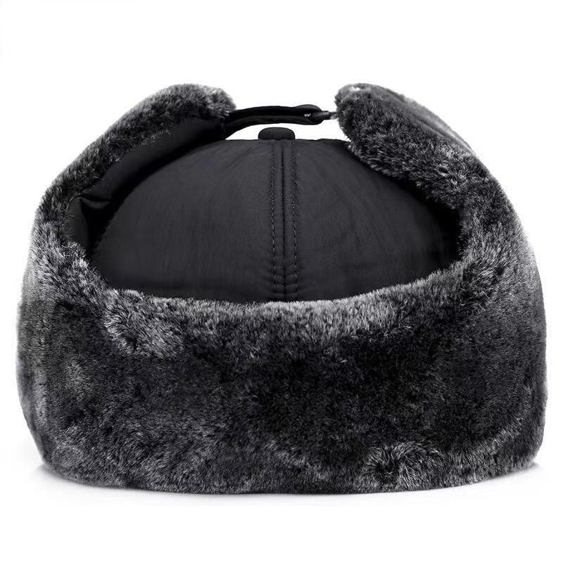 Warm Fleece-Lined Winter Hat for Men