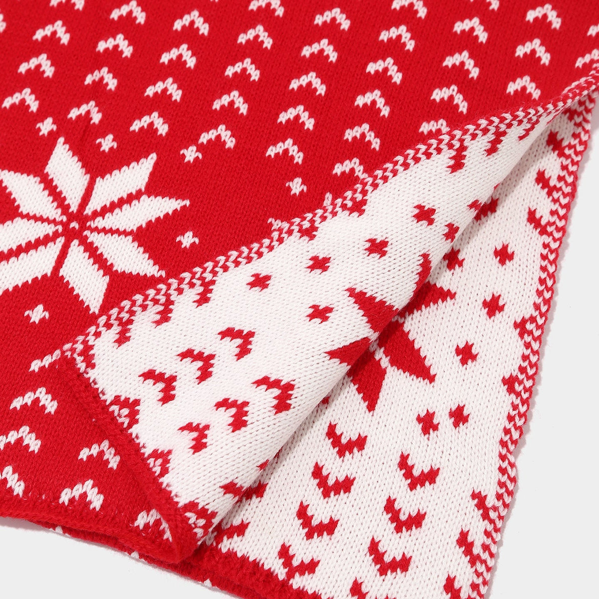 Cozy Snowflake Knit Hat, Scarf & Glove Set