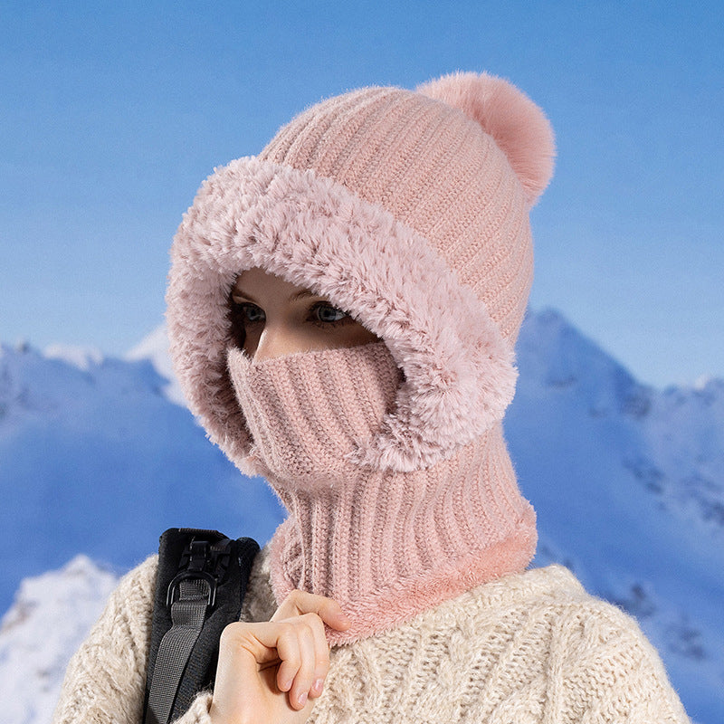 Pandaize 3-in-1 Winter Hat Scarf Mask Set - Fleece Lined