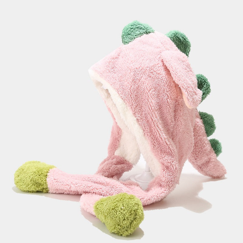 Dino Plush Hat: Cozy Ear Protection