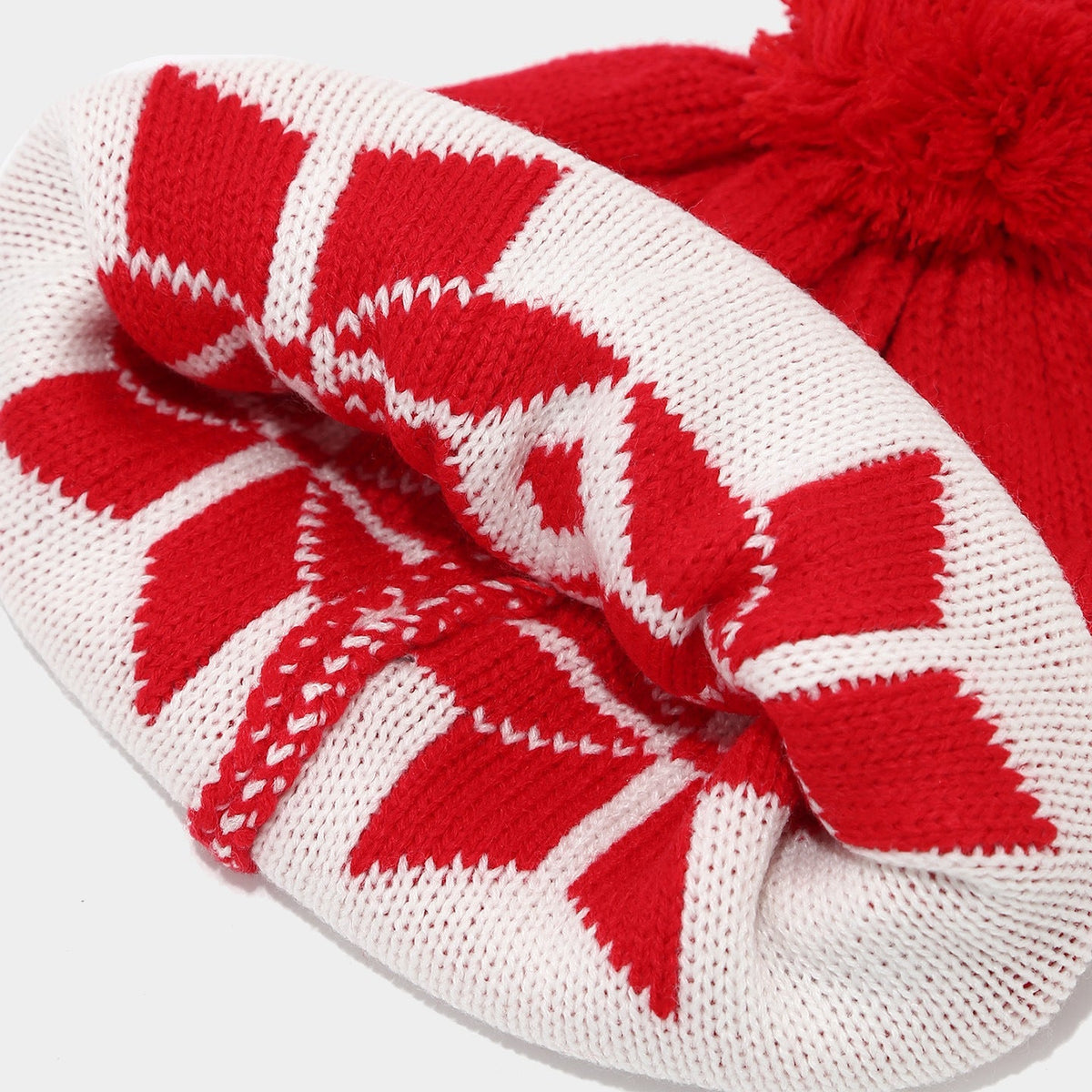 Cozy Snowflake Knit Hat, Scarf & Glove Set