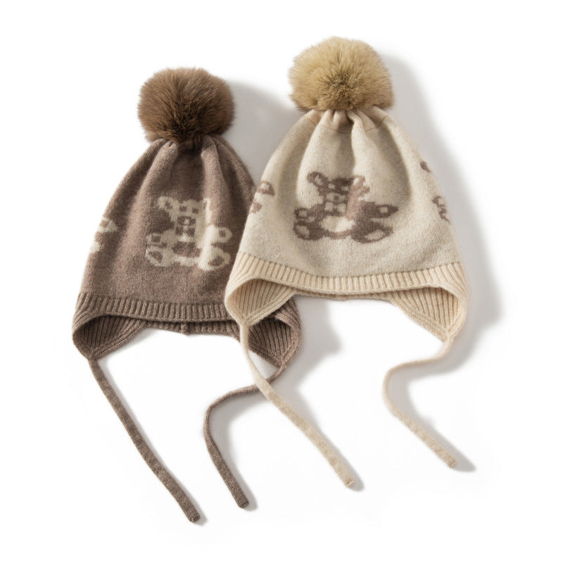 Cozy Kids' Cashmere Hat - Warm Ear Protection