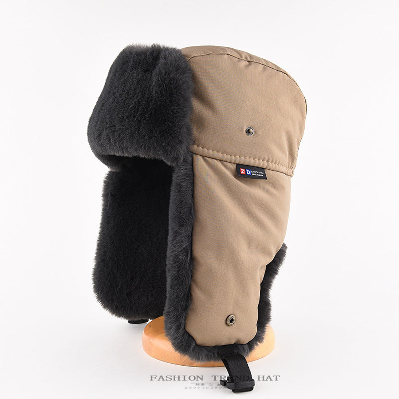 Men's Waterproof Fleece Lei Feng Winter Hat