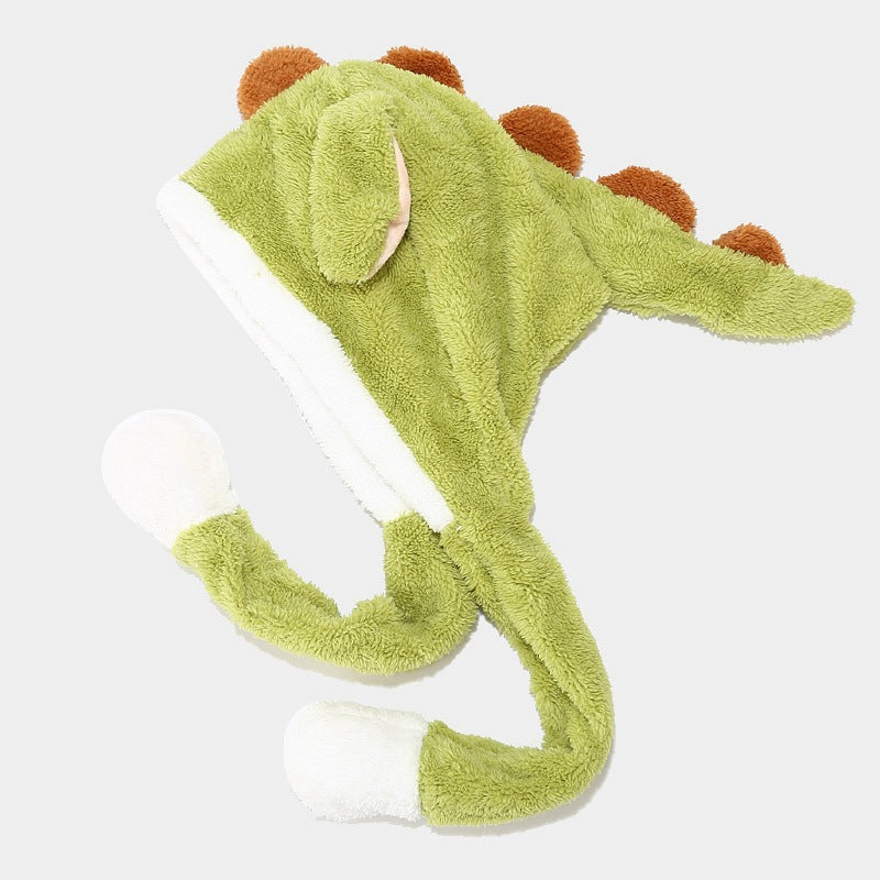 Dino Plush Hat: Cozy Ear Protection
