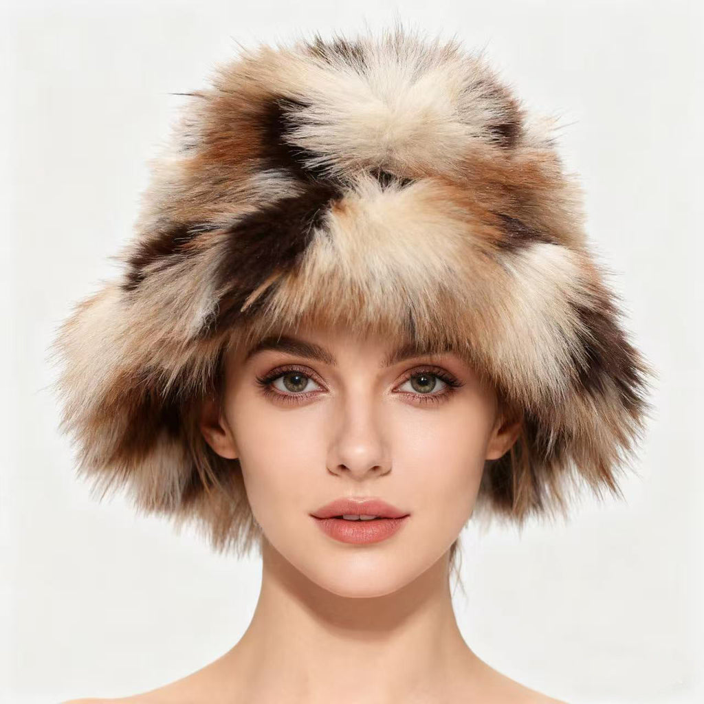 Chunky Faux Fur Bucket Hat - Cozy Winter Style