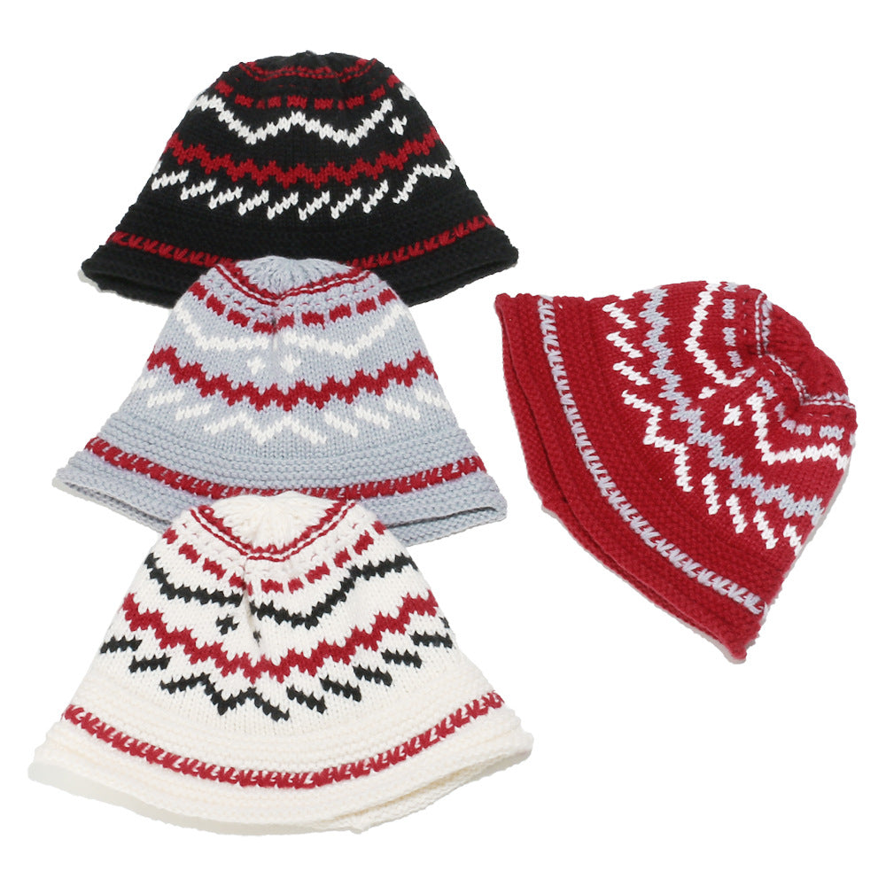Bohemian Fair Isle Earflap Beanie - Cozy Knit Hat
