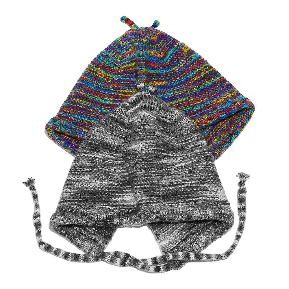 Rainbow Gradient Knit Beanie - Cozy Winter Hat