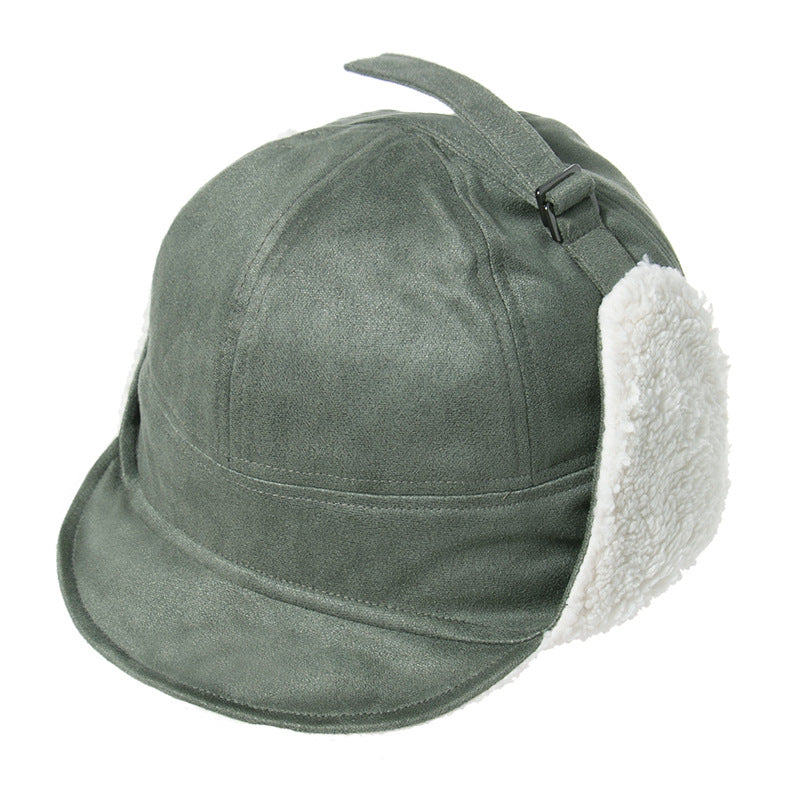 Warm Fleece Cycling Hat: Windproof, Double-Layered Ear Protection