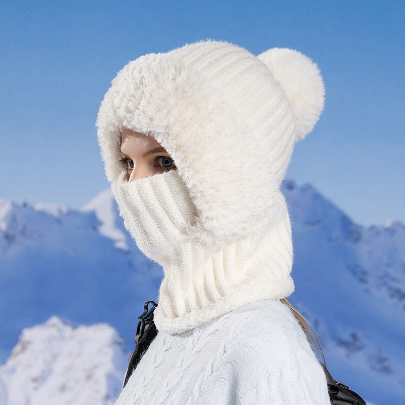 Pandaize 3-in-1 Winter Hat Scarf Mask Set - Fleece Lined