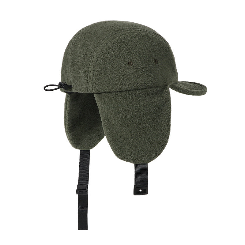 Warm Fleece Baseball Cap with Ear Protection