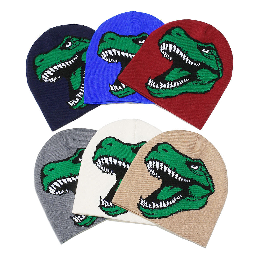 Cute Dinosaur Knit Beanie - Cozy Winter Hat