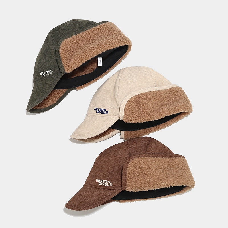 Warm Corduroy Earmuff Cap - Winter Style for All
