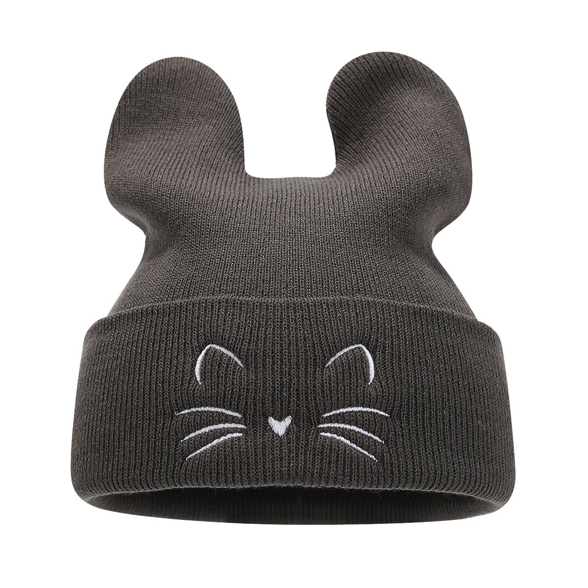 Cute Cat Ear Knit Beanie - College Style