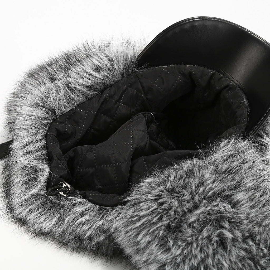 Luxury Leather Ushanka Hat - Women's Ski & Winter Style