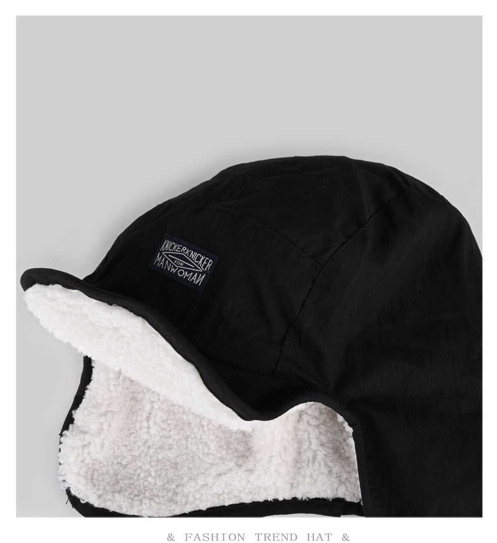 Warm Lambswool Pilot Ushanka Hat - Cozy Winter Style